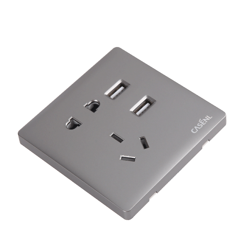 A21 USB + Two-three socket