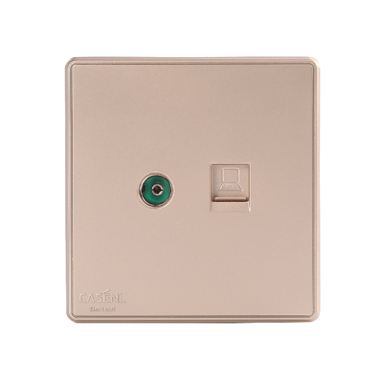TV + computer socket