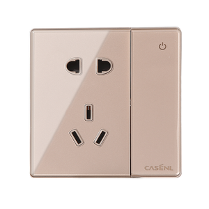 A16 switch double-control two three socket