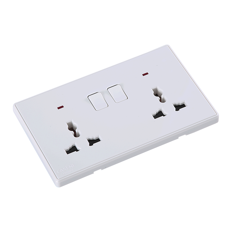 A10 double switch double 13A multi-purpose socket belt lamp