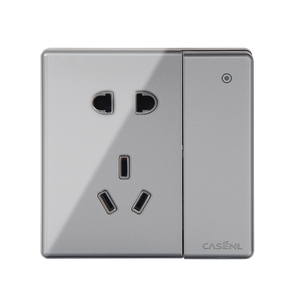 A15 switch double-control two three socket
